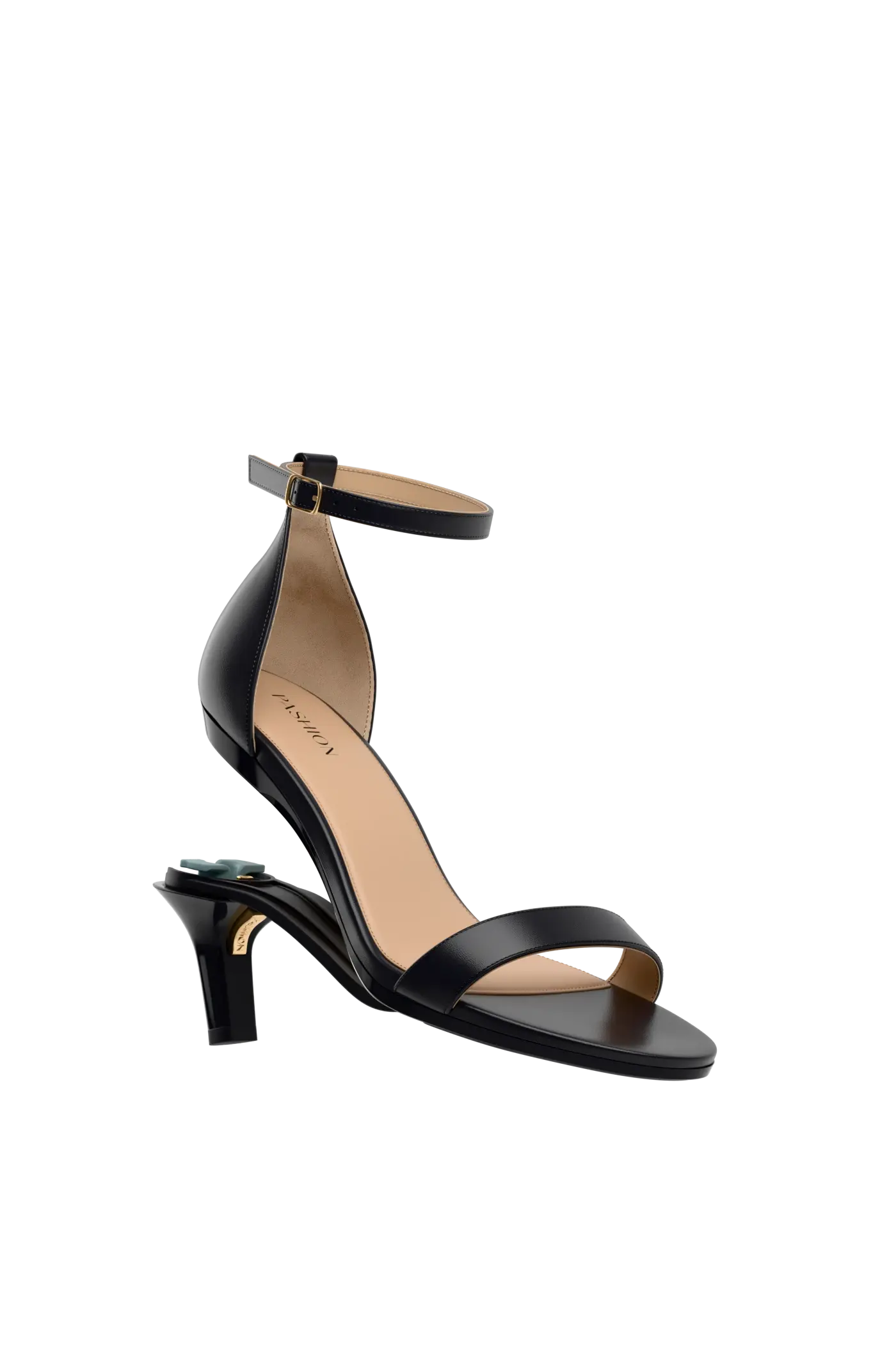 Pashion Footwear The Pashionista 3" Stiletto Convertible Heel, Main, color, Coal Leather