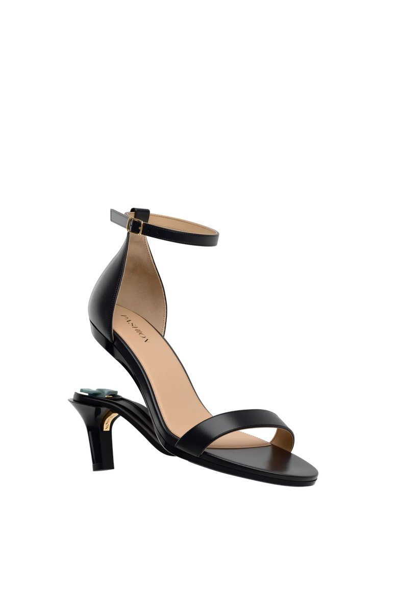 Pashion Footwear The Pashionista 3" Stiletto Convertible Heel, Main, color, Coal Leather