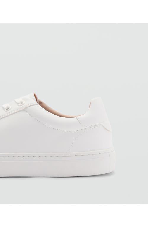 Mango Low Top Sneaker In White