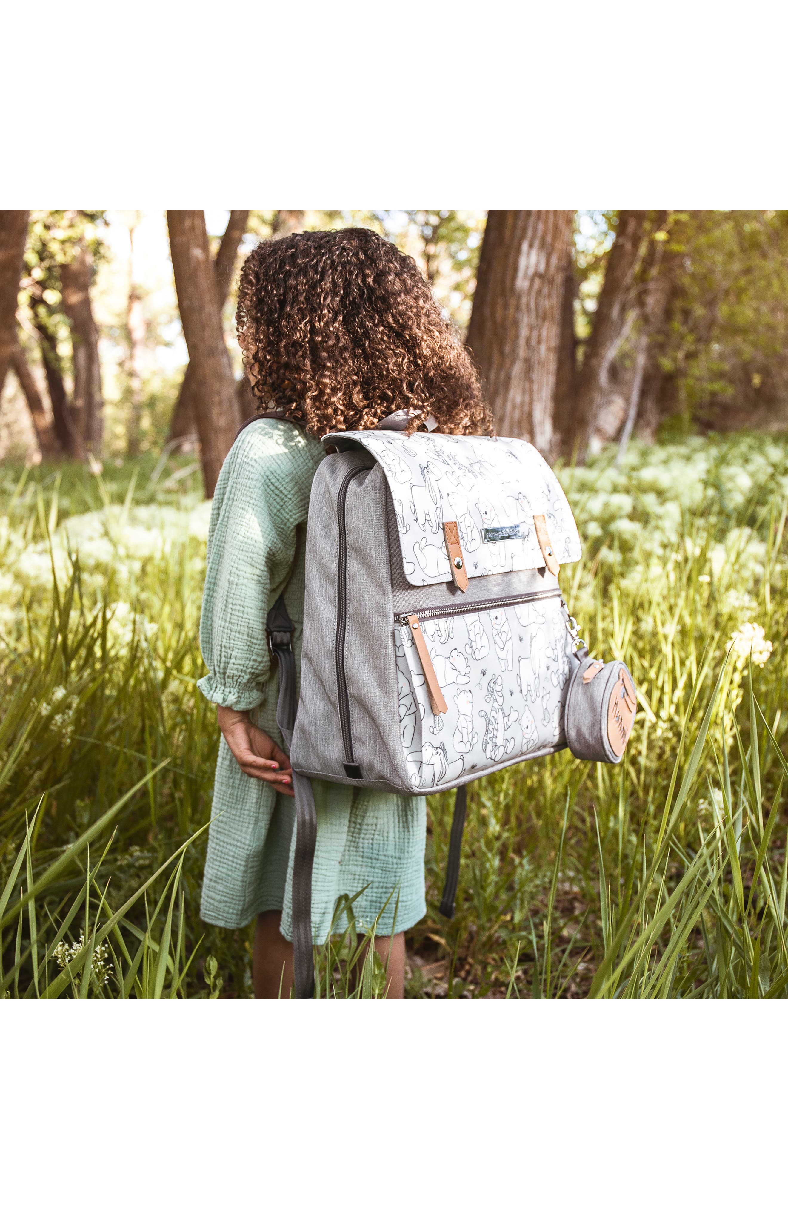 Petunia Pickle Bottom x Disney Playful Pooh Meta Diaper Backpack, Alternate, color, 