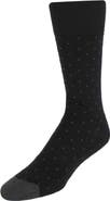 Trafalgar Croix Polka Dot Patterned Mid-Calf Merino Wool Socks