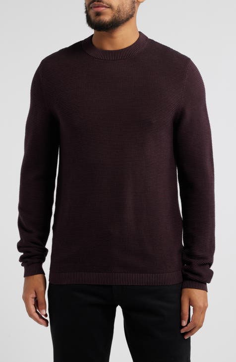 Nordstrom Men's popular Shop NWT Burgundy Russet Crew Neck Sweater 3XL