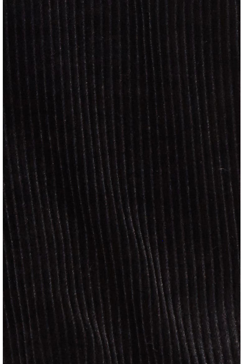 Velvet Corduroy Romper, Alternate, color, BLACK