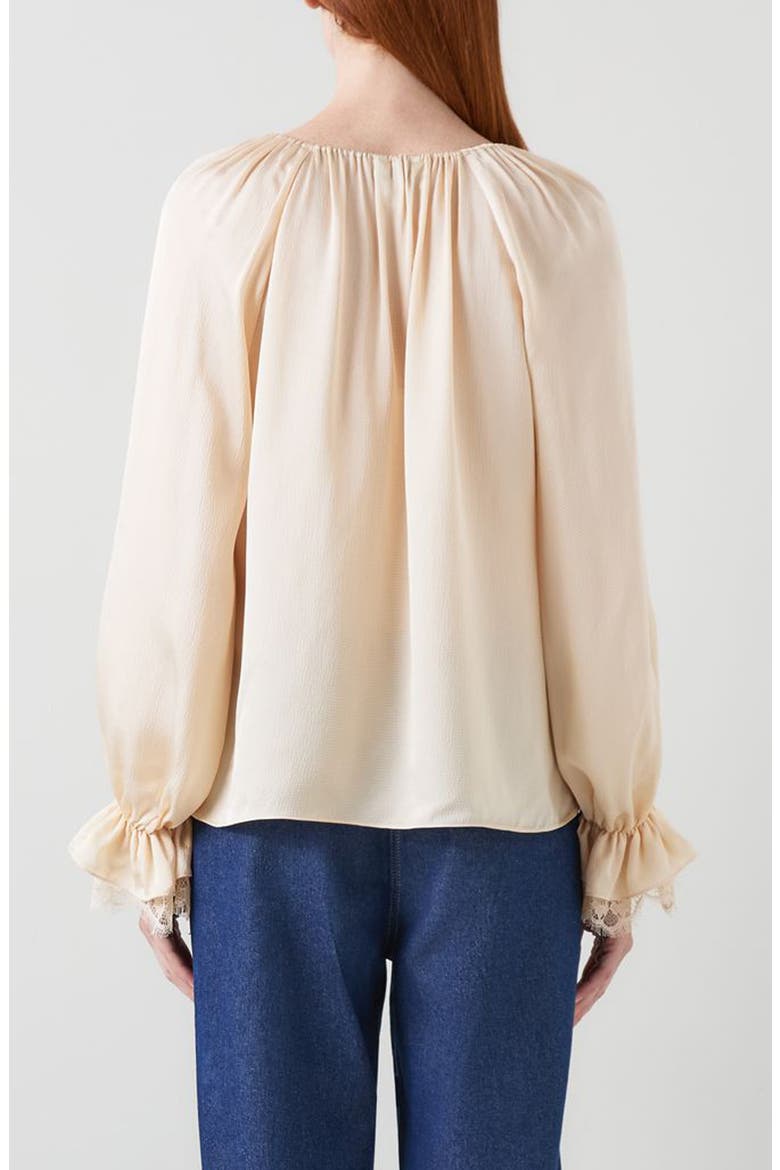 Willa Long Sleeve Woven Shirt, Alternate, color, IVORY