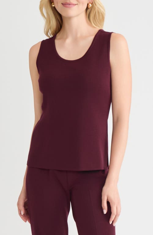 Misook Scoop Neck Tank In Multi
