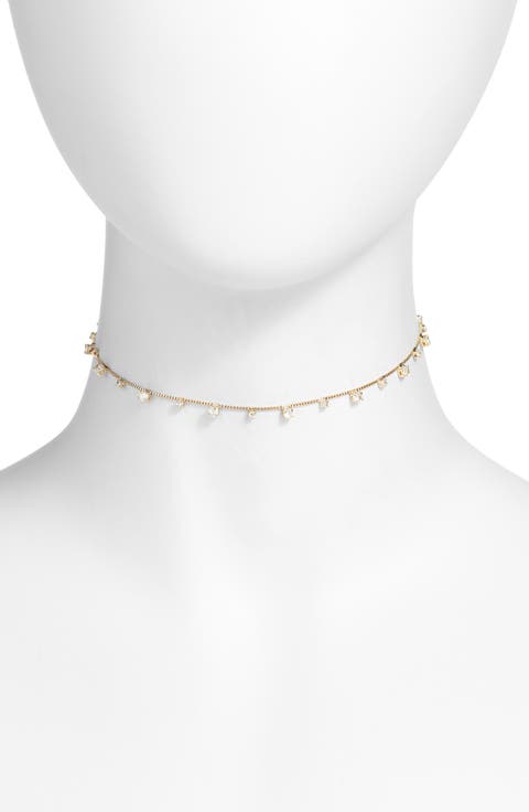 Crystal Dust Cubic Zirconia Choker Necklace