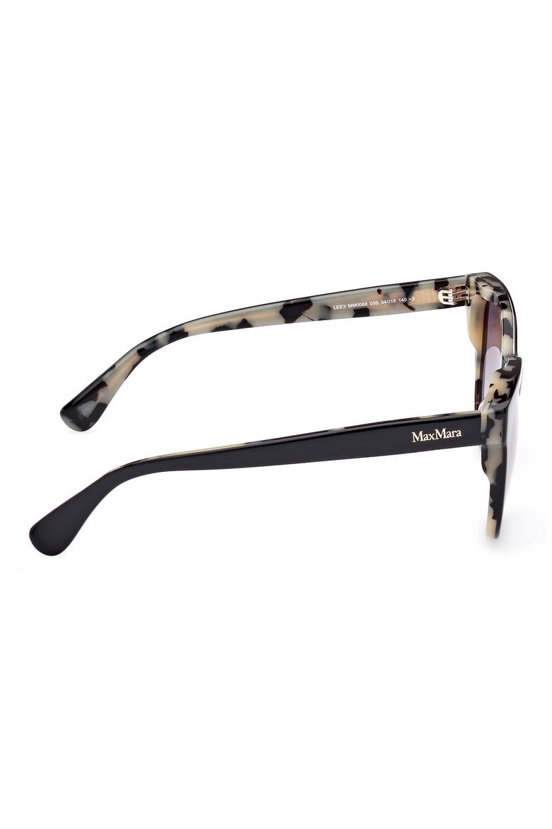 54mm Gradient Geometric Sunglasses, Alternate, color, BLACK/ OTHER / GRADIENT SMOKE