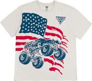 Monster Jam Grave Digger Patriotic Short Sleeve T-Shirt