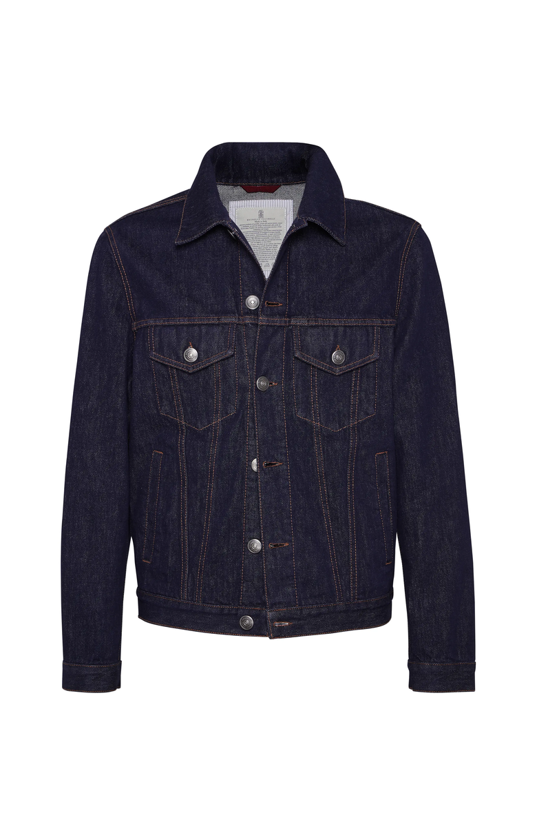 Brunello Cucinelli Four-pocket jacket, Main, color, Dark Denim