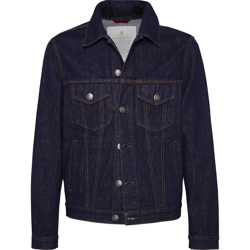 Brunello Cucinelli Denim Cotton Casual Jacket