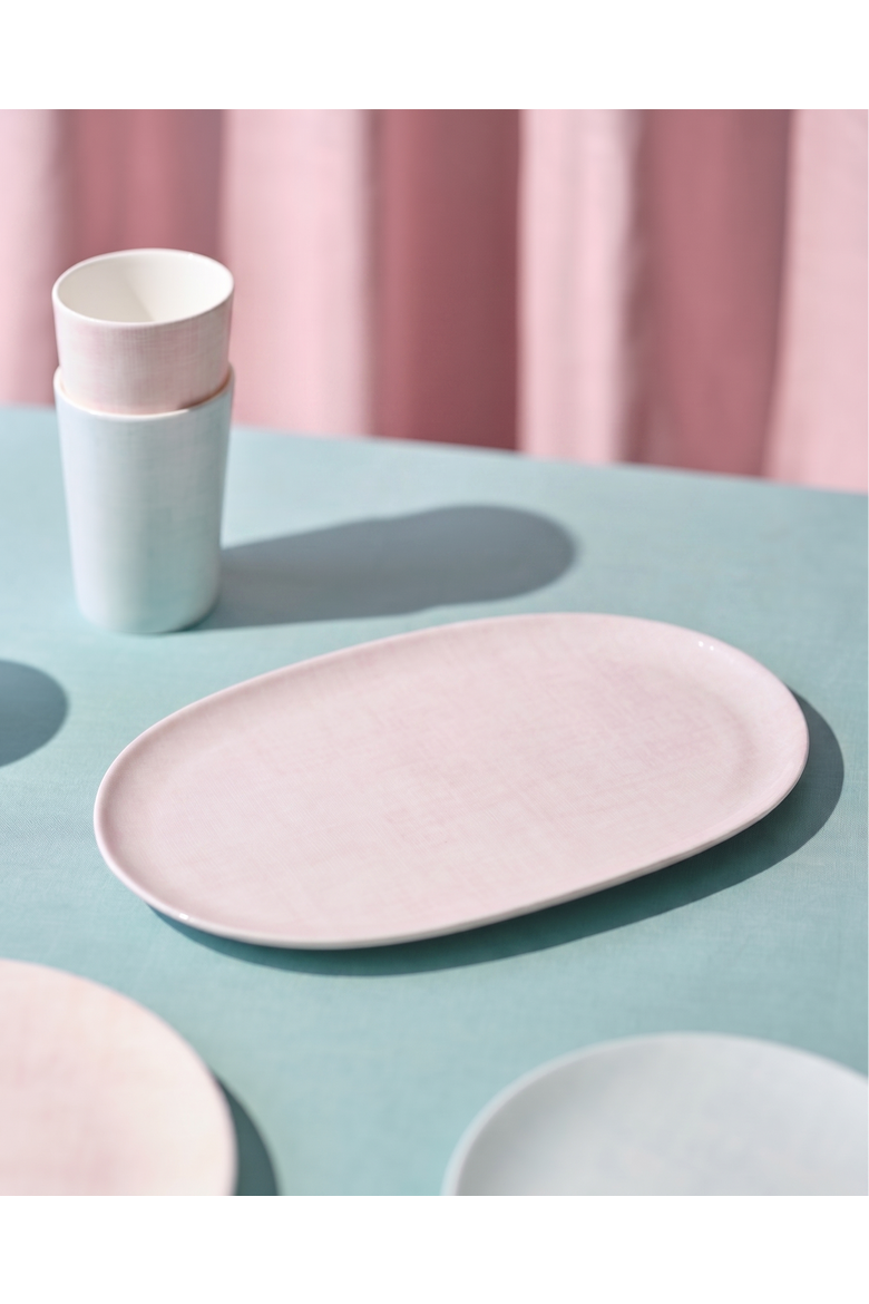 Yeon Oval Platter, Alternate, color, Pink
