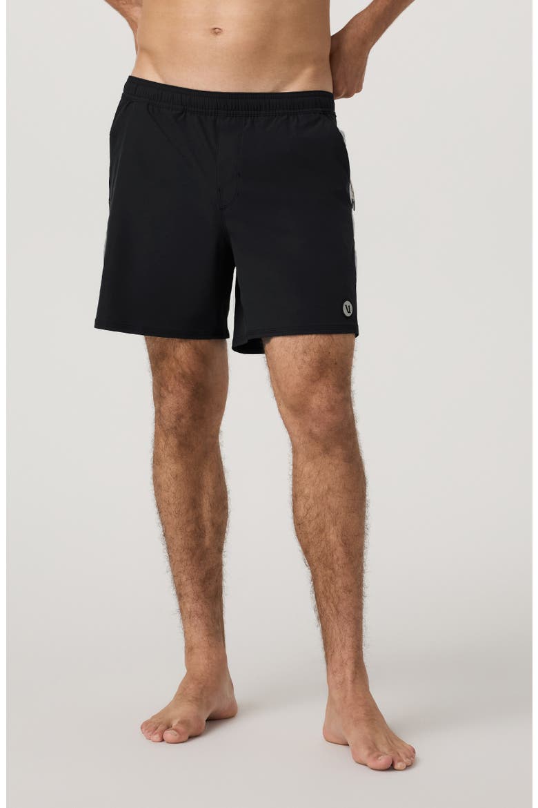 Maverick Lined Hybrid Volley Shorts, Alternate, color, BLACK