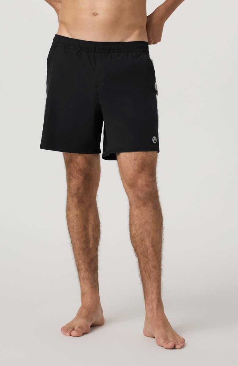 Vuori Maverick Lined Hybrid Volley Shorts, Alternate, color, Black