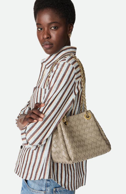 Bottega Veneta Small Parachute Chain Intrecciato Leather Shoulder Bag In Multi