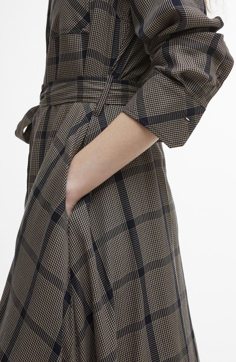 Barbour Claudia Plaid Long Sleeve Maxi Shirtdress, Alternate, color, 