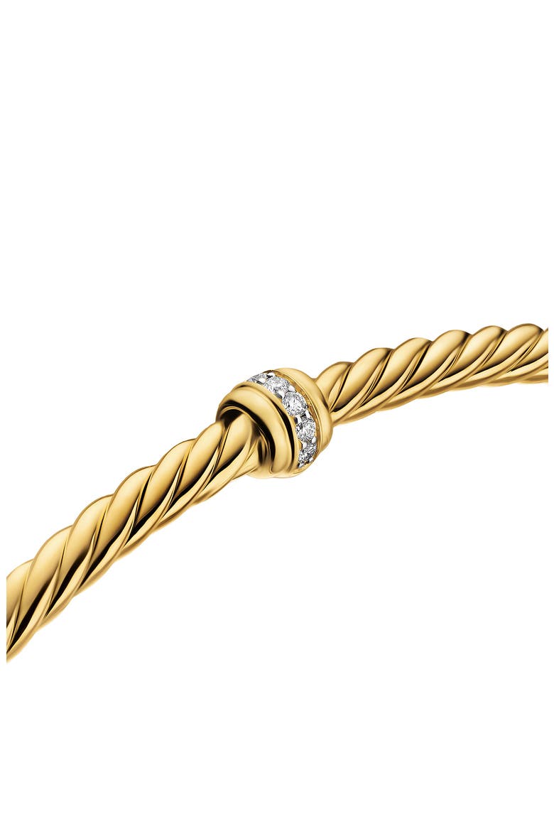 Micro Cablespira® Flex Center Station Bracelet in 18k Yellow Gold, 2.6mm, Alternate, color, GOLD