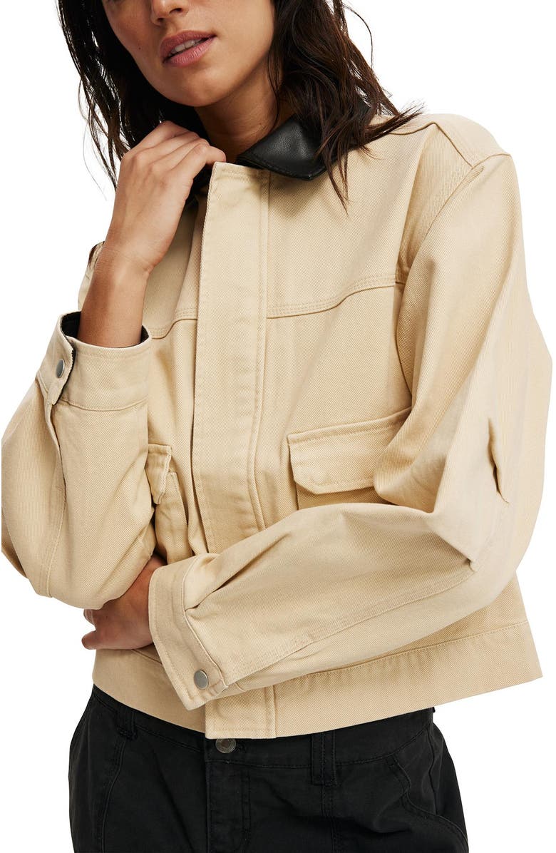 Cotton On Women's Tyler Barn Jacket, Alternate, color, Tan