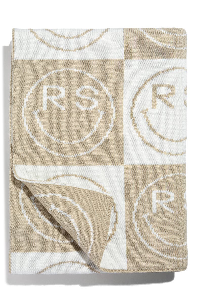 BaubleBar All Smiles Personalized Blanket, Alternate, color,