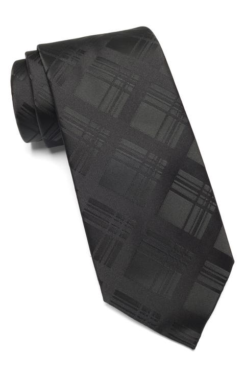 Tonal Plaid Tie