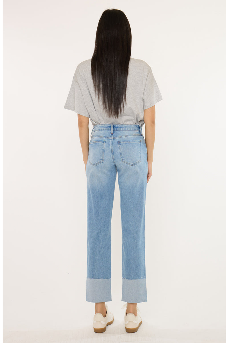 Tiffany Essentials Low Rise Straight Jeans, Alternate, color, Medium Light