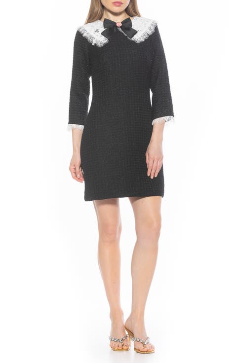 Monique Tweed Sheath Dress