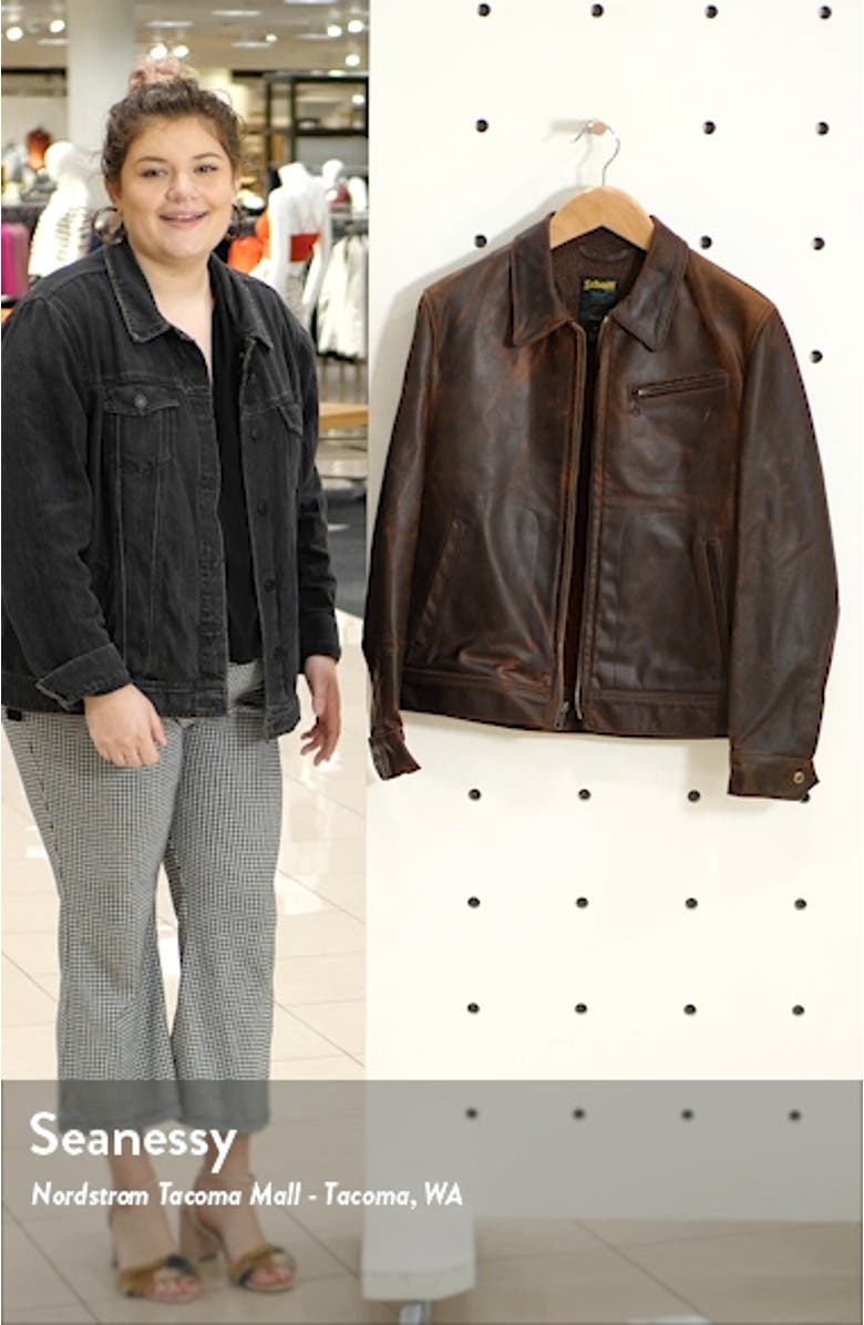 Lightweight Vintage Oil Tanned Unlined Cowhide Leather Trucker Jacket, sales video thumbnail