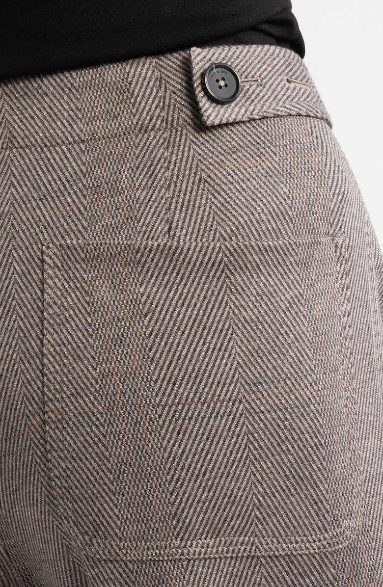 rag & bone Irina Ponte Wide Legs Pants, Alternate, color, Brown Multi