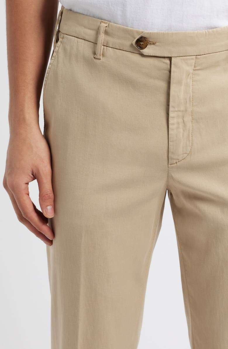 Canali Regular Fit Flat Front Comfort Twill Pants, Alternate, color, 
