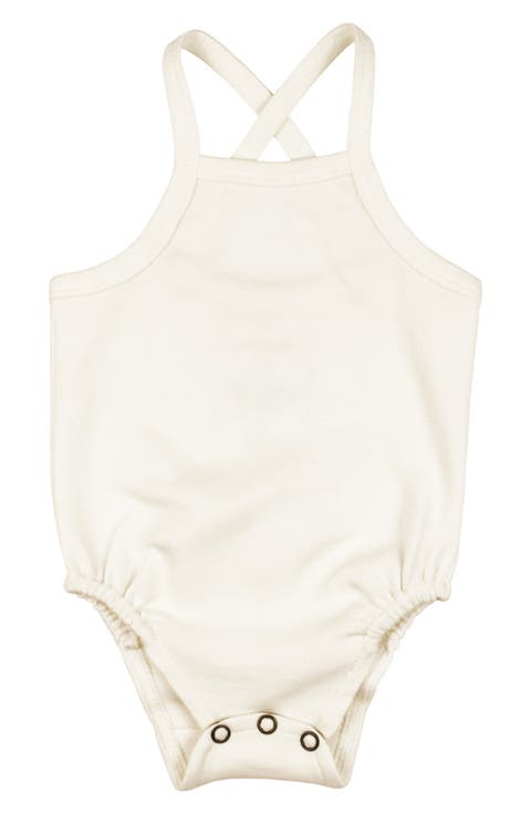 Crisscross Strap Organic Cotton Bodysuit (Baby)