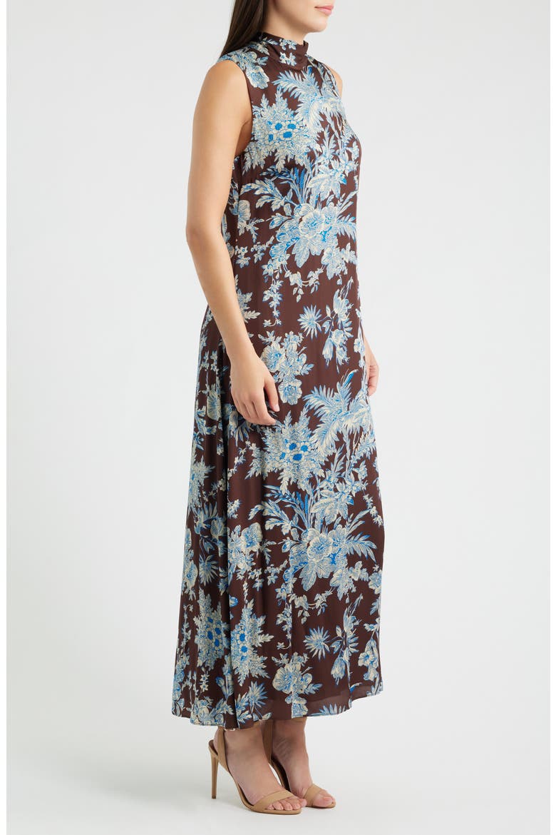 The Sonja Sleeveless A-Line Dress, Alternate, color, FLORAL EARTH PRINT