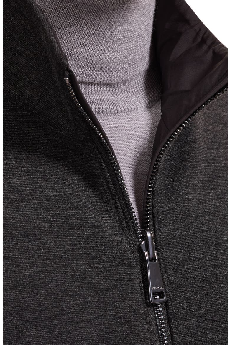 Mock Neck Reversible Jacket, Alternate, color, ANTHRACITE