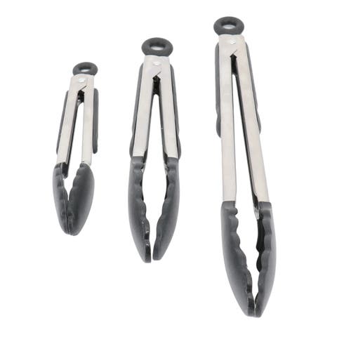 Baldwyn 3 Piece Stainless Steel Kitchen Tongs Set