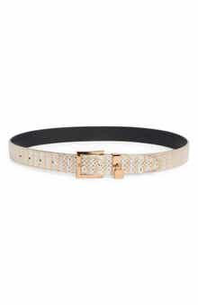 Kurt Geiger London Metallic Faux Leather Belt