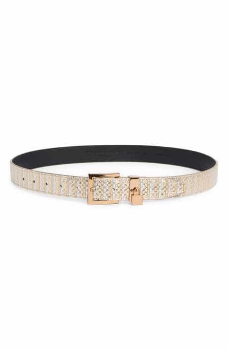 Kurt Geiger London Metallic Faux Leather Belt