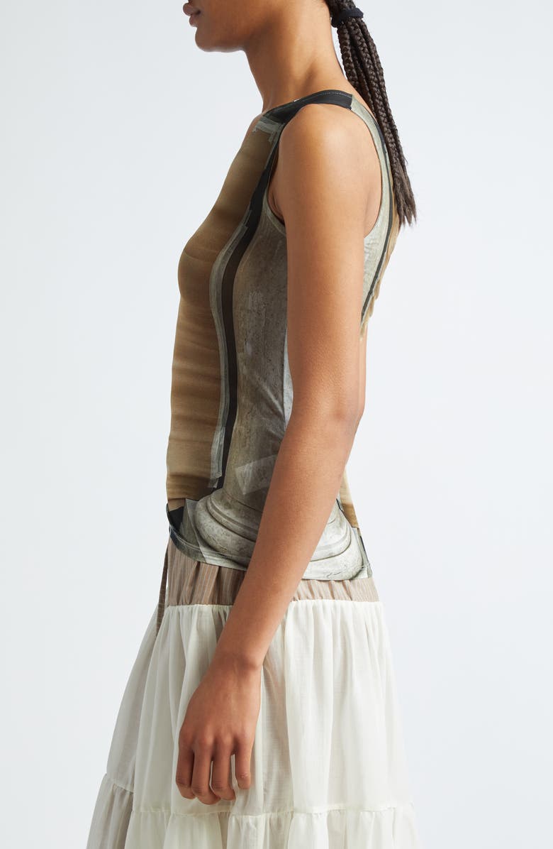 Paloma Wool Colu Construction Print One-Shoulder Top, Alternate, color, 