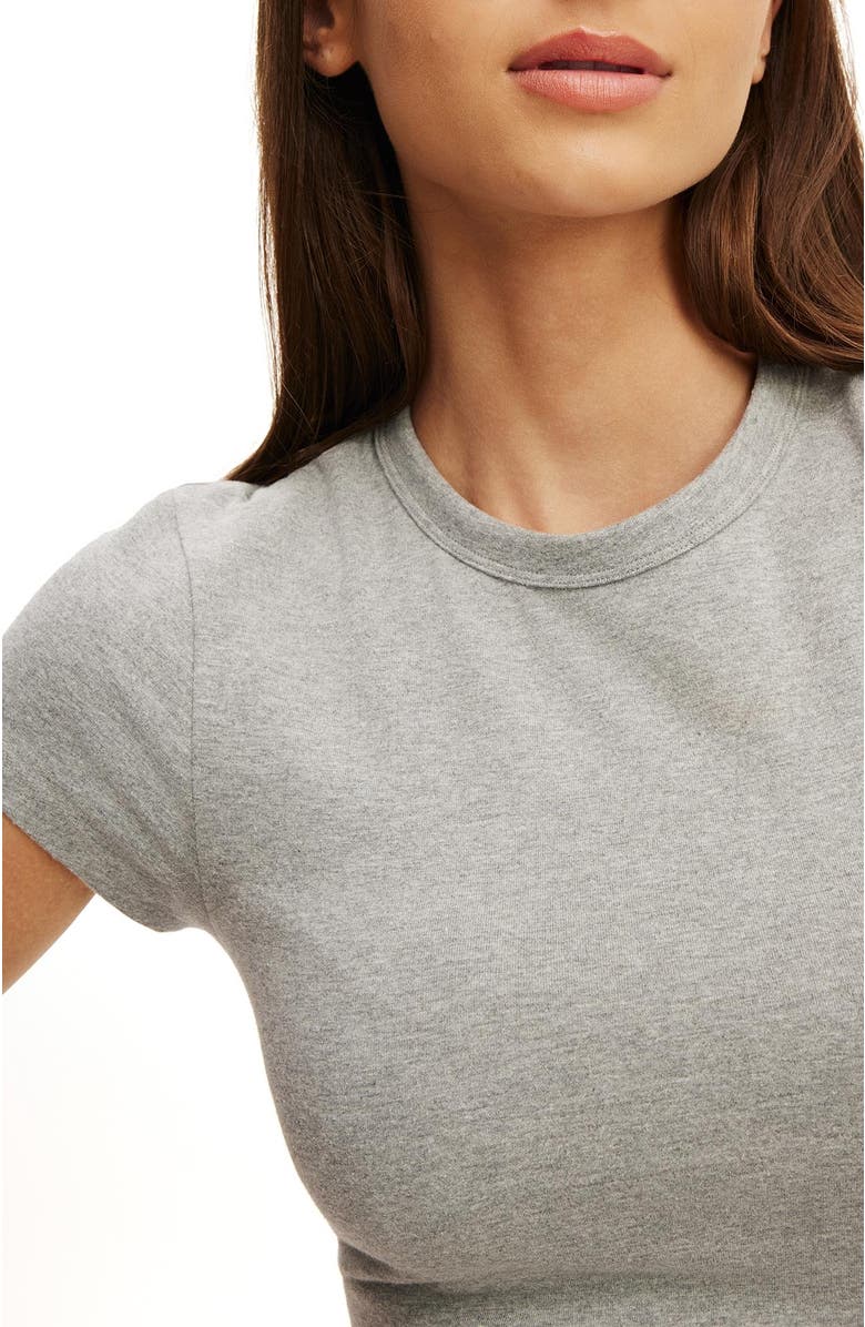 COTTON ON BODY Women's Dreamy Soft Baby Tee, Alternate, color, Mid Grey Marle