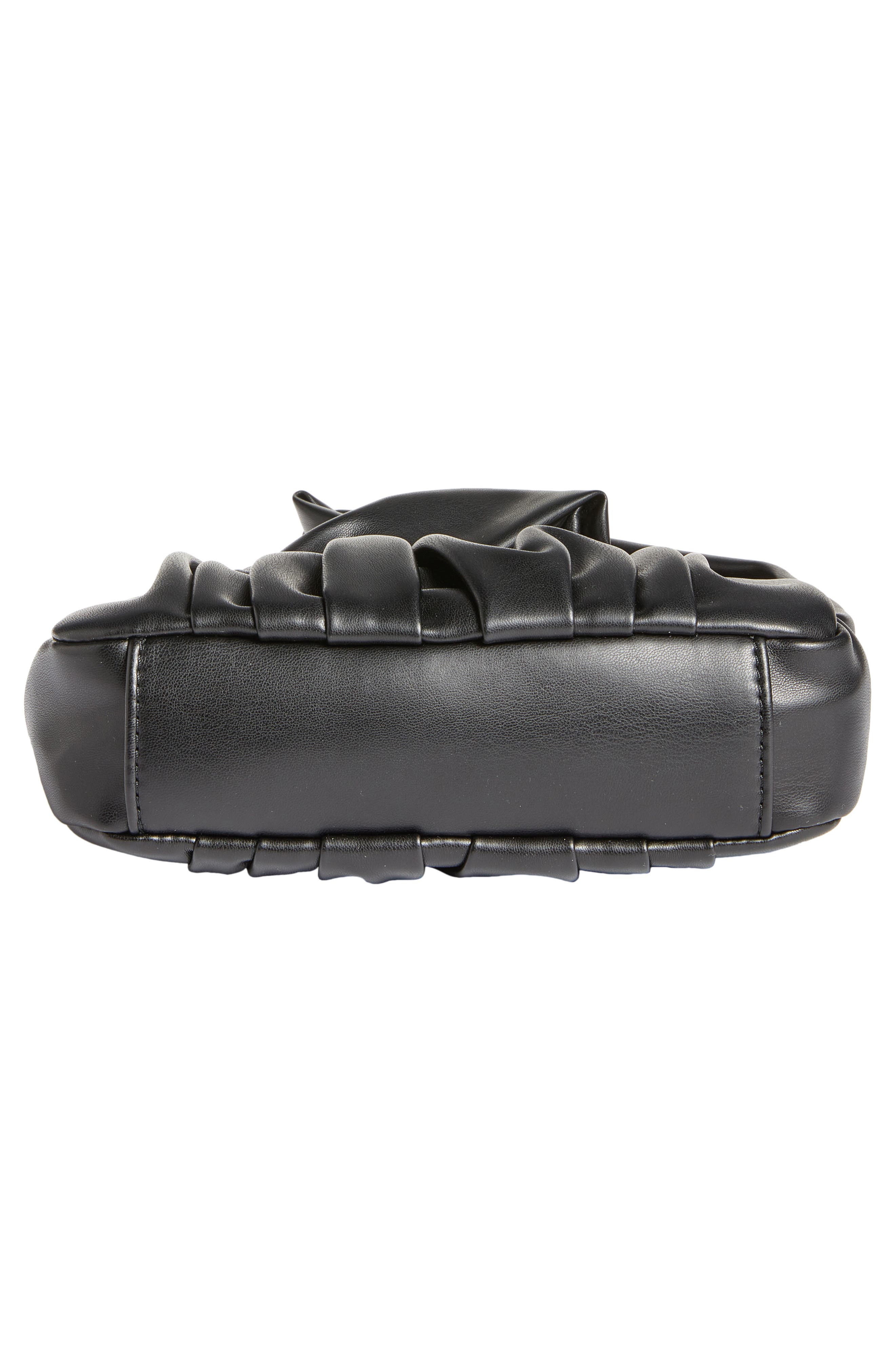BP. Ruched Baguette Crossbody Bag, Alternate, color, Black