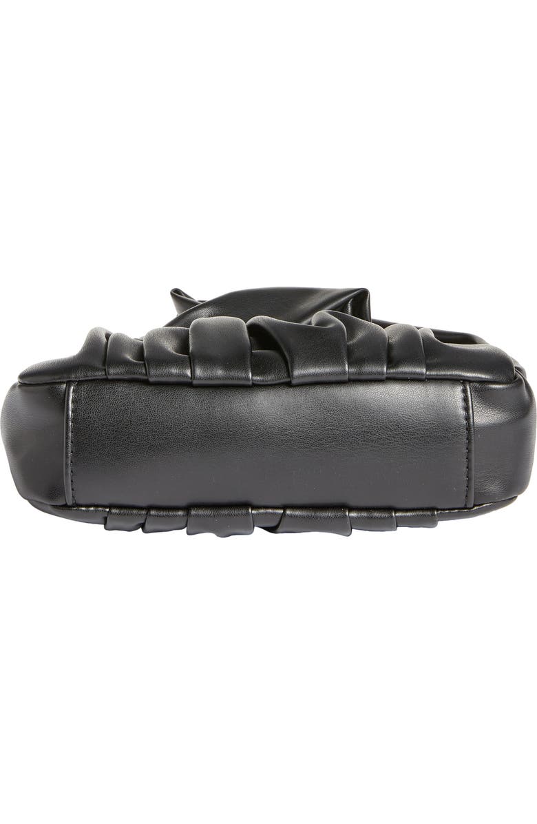 BP. Ruched Baguette Crossbody Bag, Alternate, color, Black