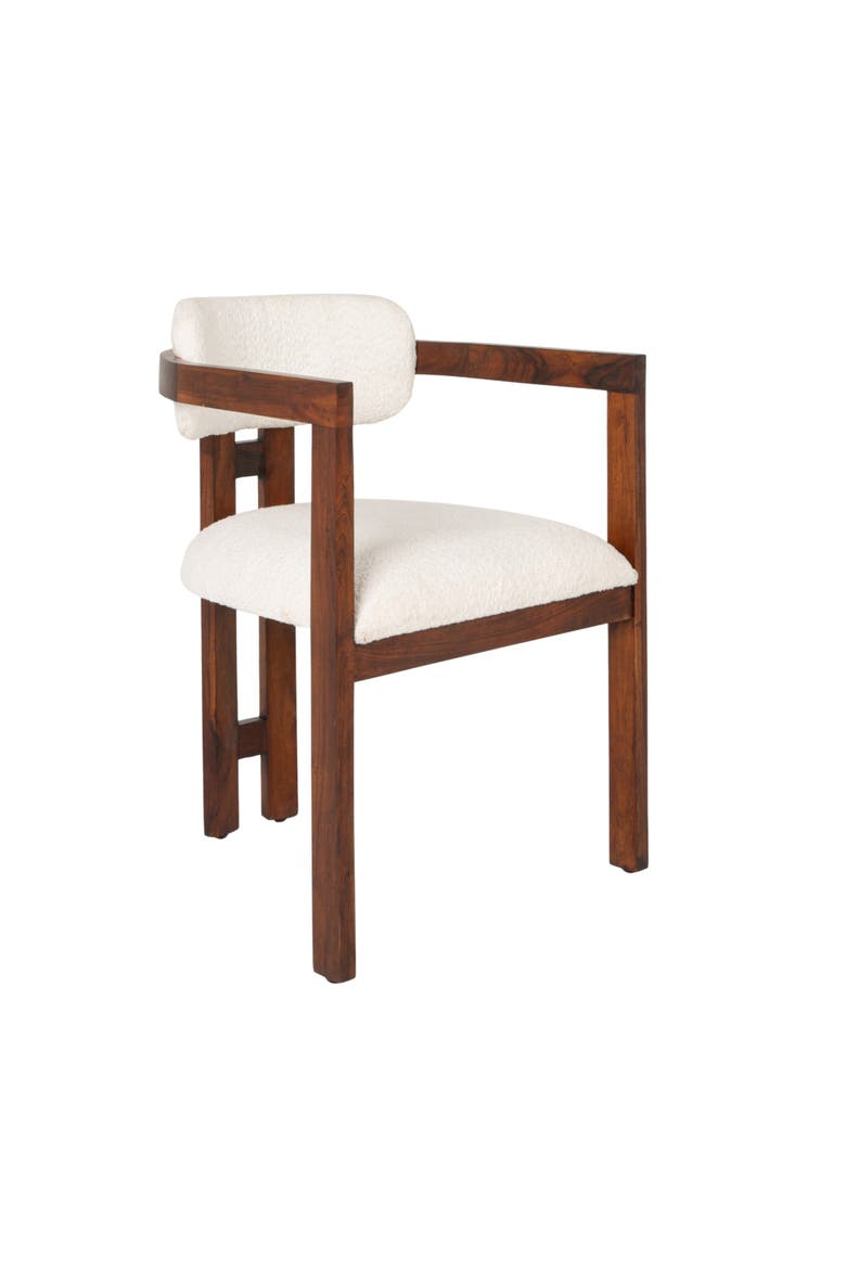 Dining Chair with Upholstered Seat, Main, color, Natural