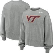 Nike Women's Nike Heather Gray Virginia Tech Hokies Phoenix Fleece Pullover Sweatshirt