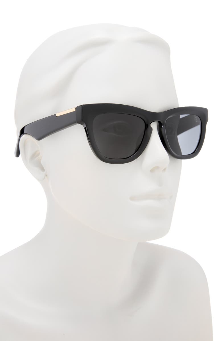 Burberry 52mm Square Sunglasses, Alternate, color, Black
