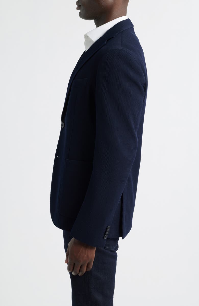 BOSS Hanry Slim Fit Navy Stretch Wool & Cotton Sport Coat, Alternate, color, Dark Blue