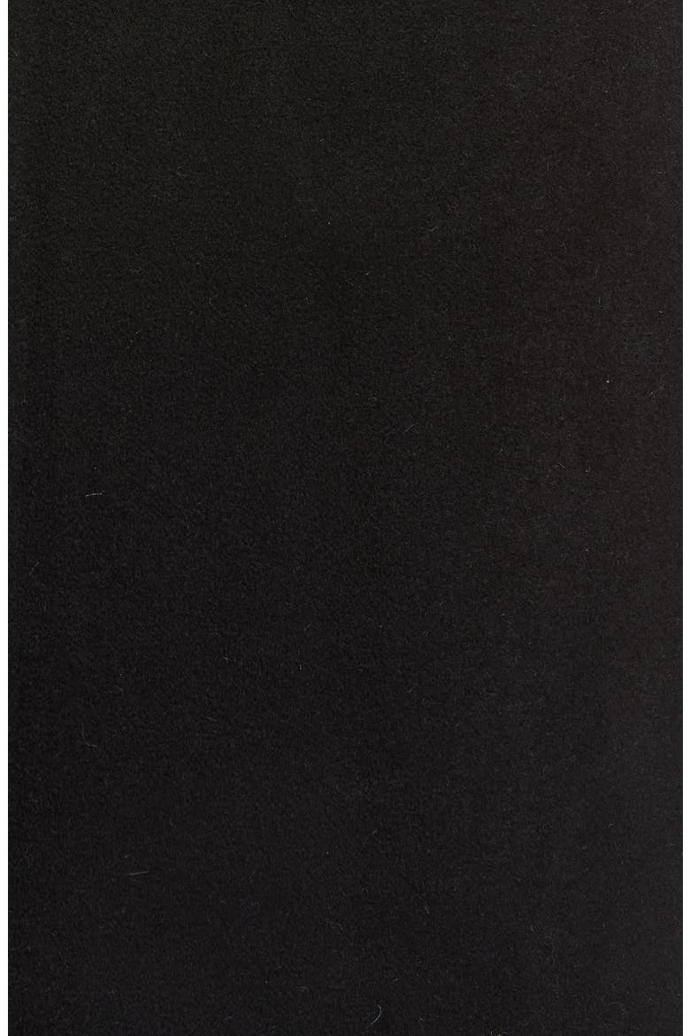 Fitted Waist Wool Coat, Alternate, color, BLACK