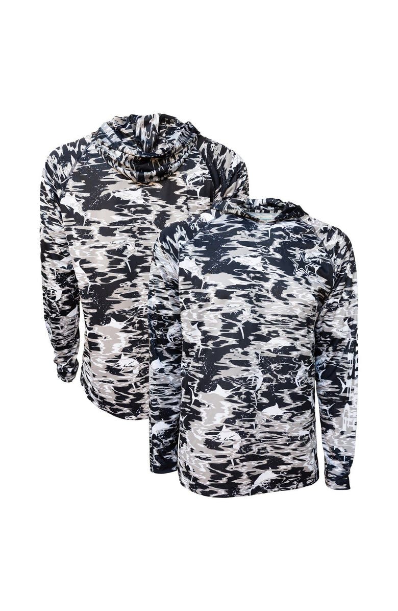 Columbia Men's Columbia Navy Dallas Cowboys Camo Super Terminal Tackle Pullover Hoodie, Main, color, Navy