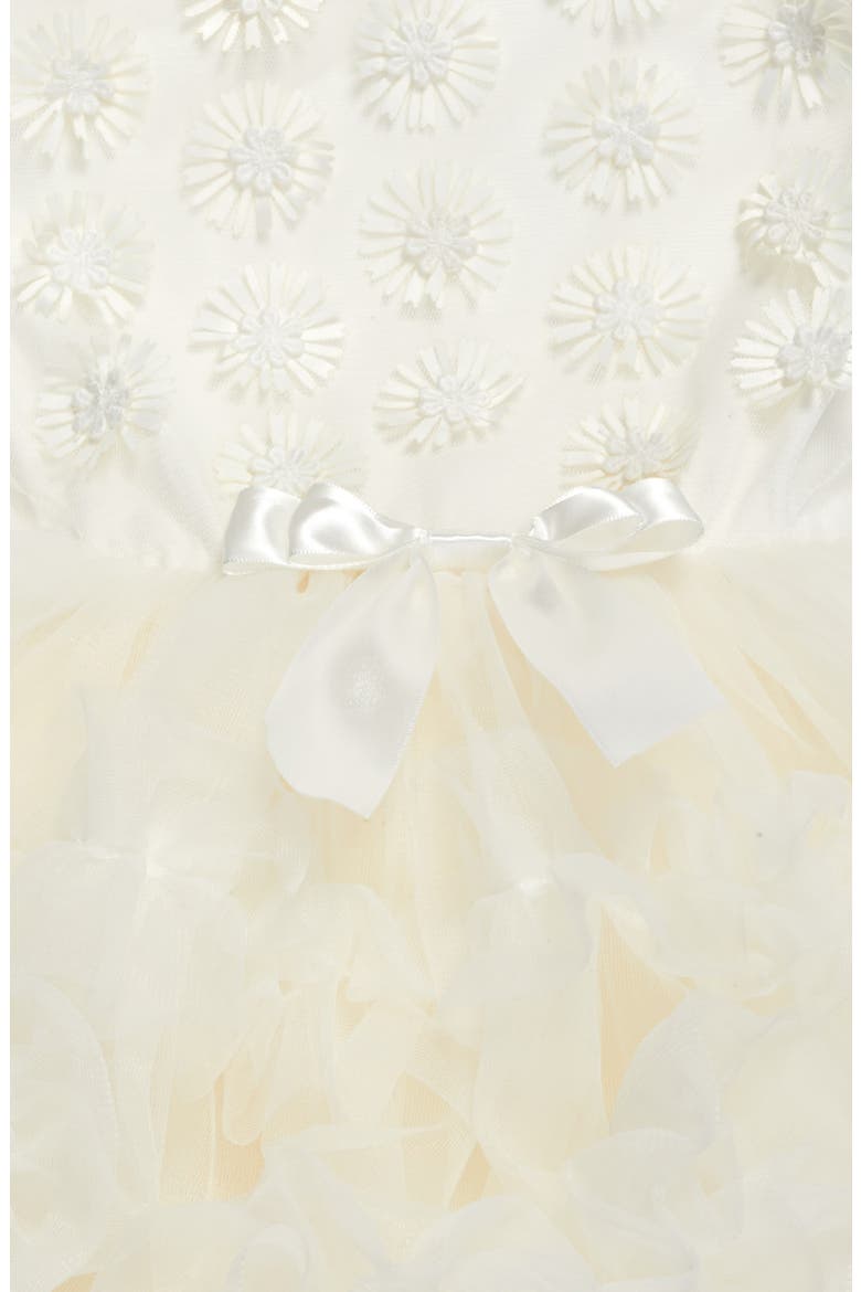 White Daisy Tutu Dress, Alternate, color, WHITE