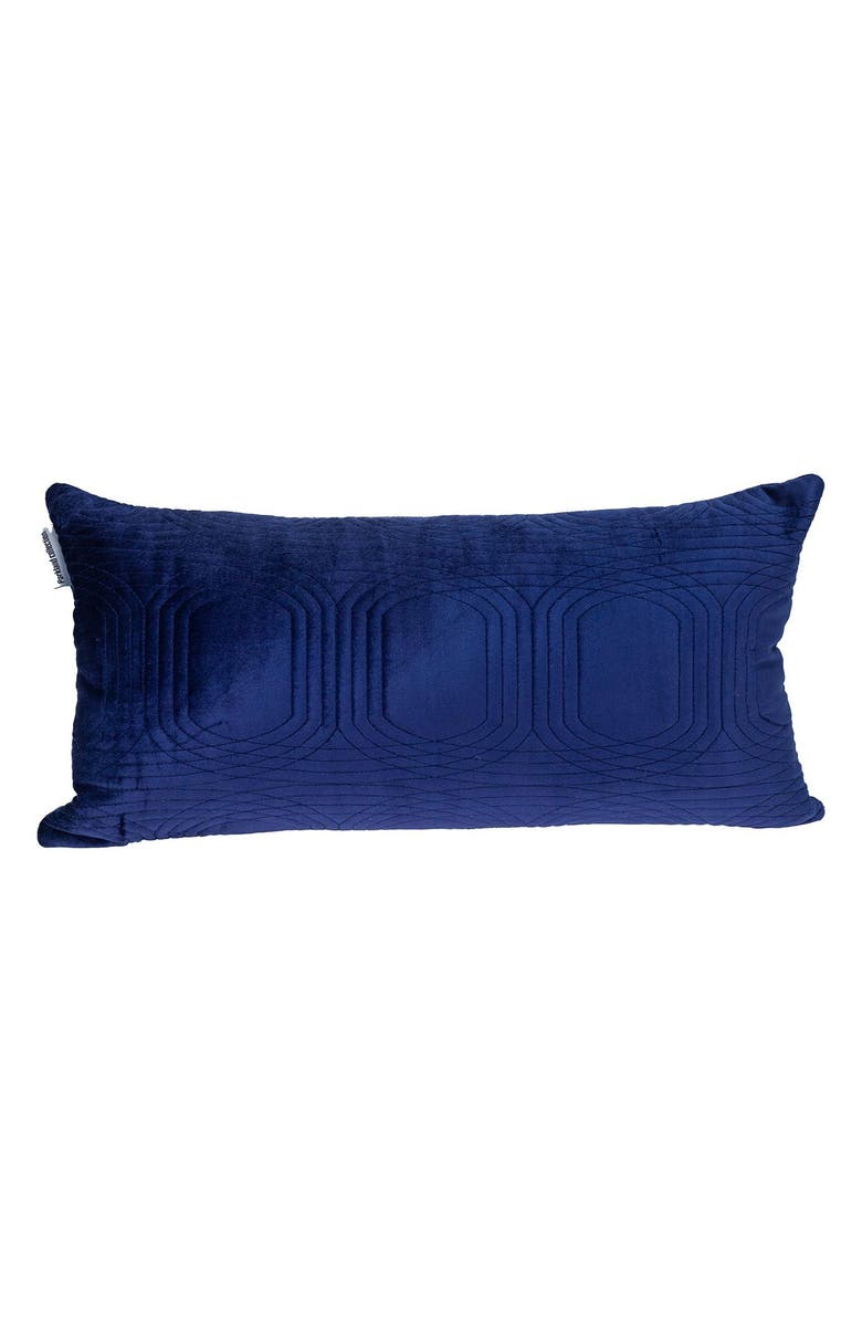 PARKLAND COLLECTION Iphis Topstitched Throw Pillow, Main, color, Blue