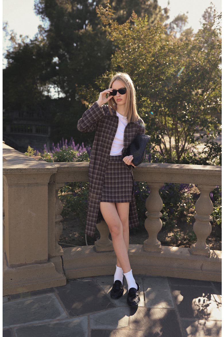 Presley Plaid Jacket, Alternate, color, ESPRESSO PLAID