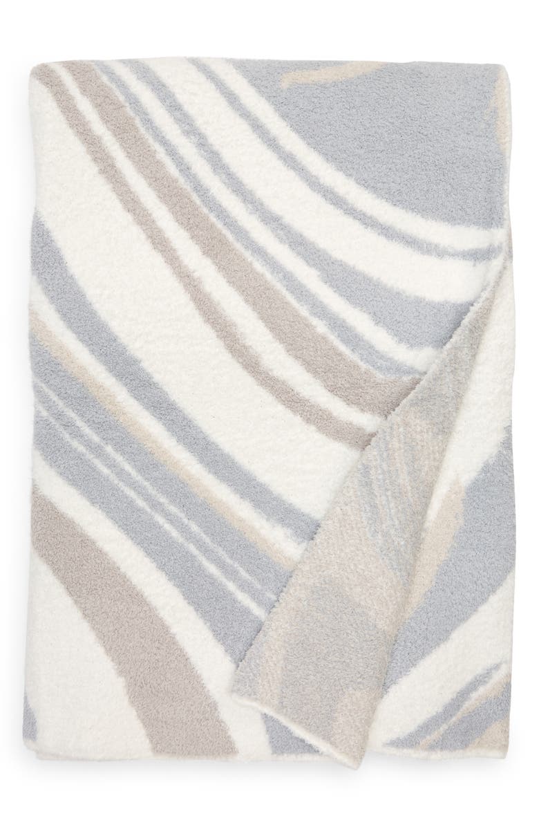 Barefoot Dreams<sup>®</sup> CozyChic<sup>™</sup> Marble Pattern Throw Blanket, Main, color, Ocean Multi