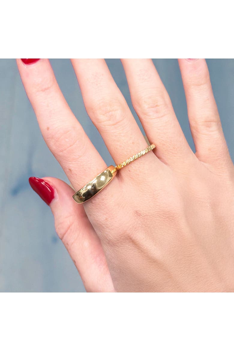 Gold Leaf Band, Alternate, color, Yellow Gold