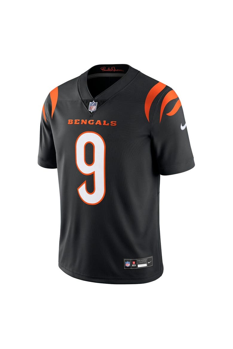 Men's Nike Joe Burrow Black Cincinnati Bengals  Vapor Untouchable Limited Jersey, Alternate, color, Black